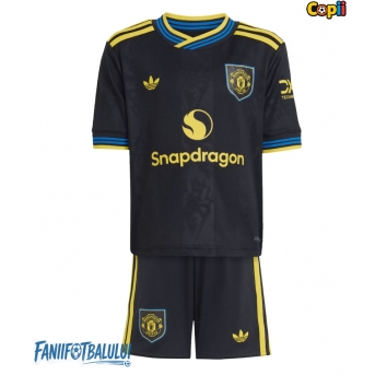 Manchester United Echipament de Fotbal Replică 2025-26 Copii Treilea (+ Șorturi)